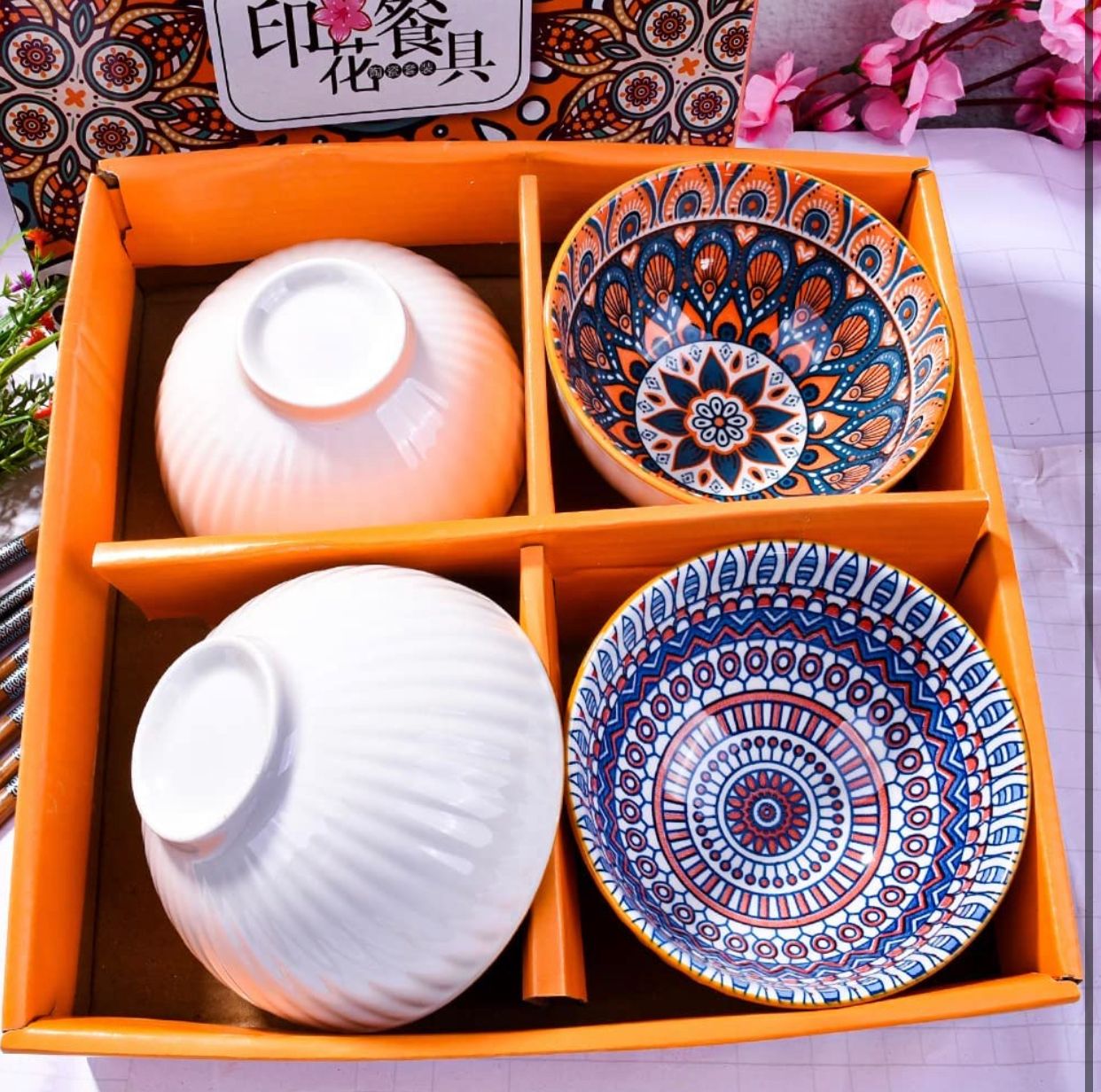 Boho Ceramic Tableware Bowls