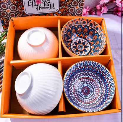 Boho Ceramic Tableware Bowls