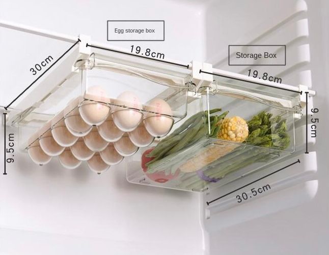 Refrigerator Organizer Shelf Drawer Box