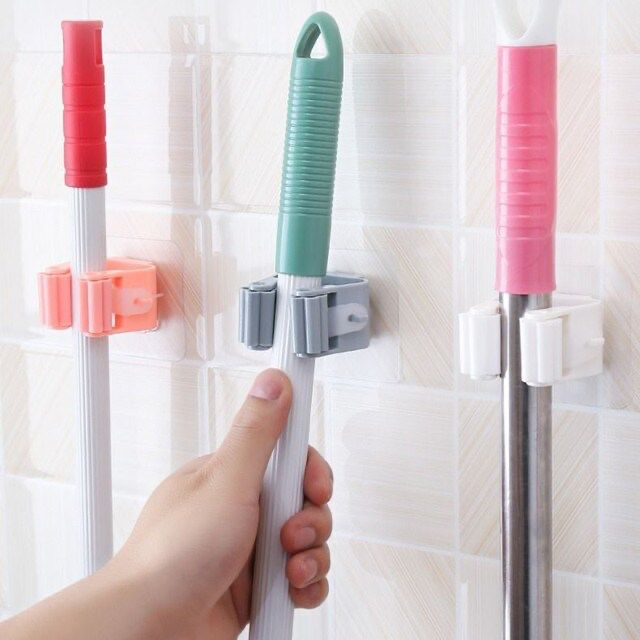 Wall-Mounted Hanging Mop Holder