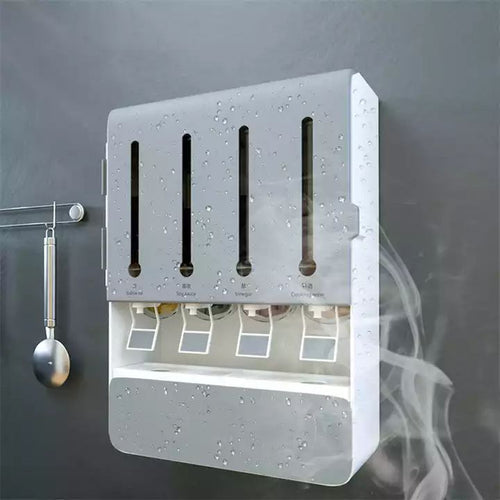 Wall Mount Oil and Vinegar Storage Dispenser