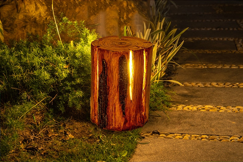 Cracked Led Log Lamp