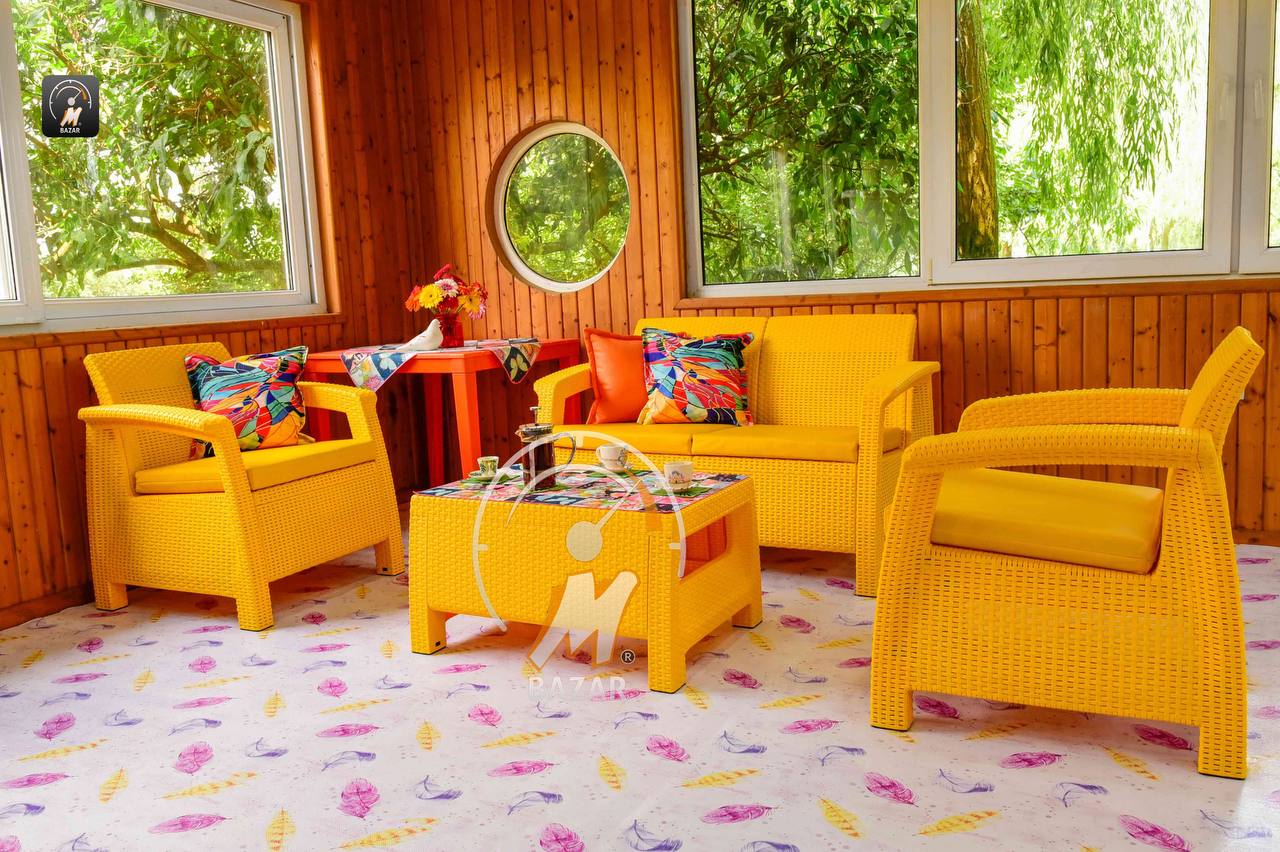 مجموعة جلوس الحديقة الحديثة