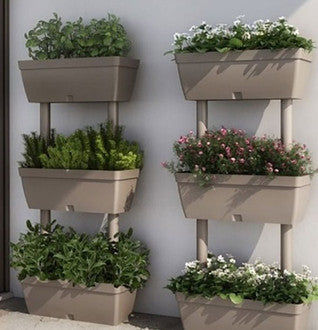 Modern 3-Tiered Plastic Pot