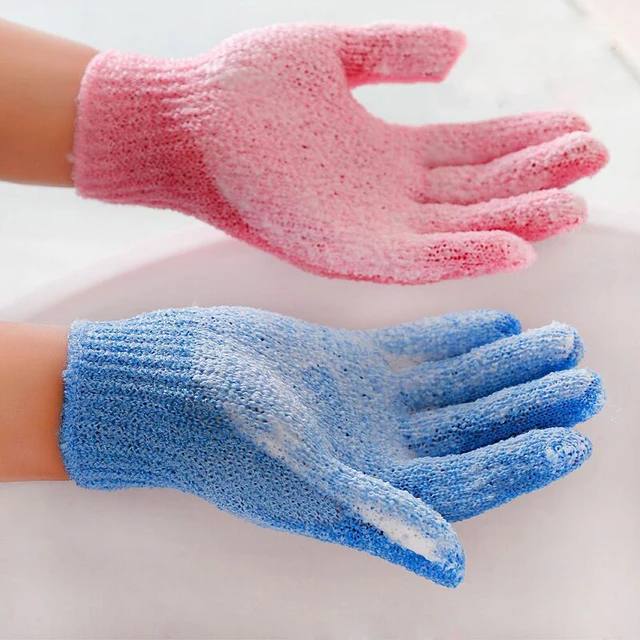 Mesh Gloves Body Washer Set