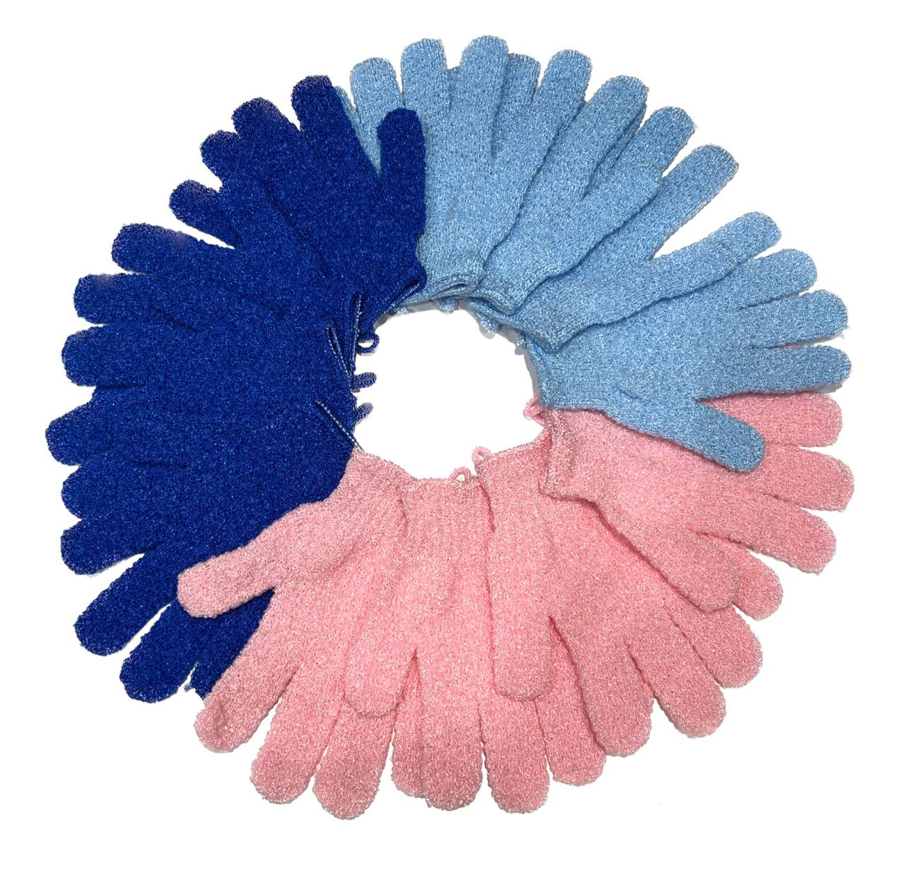 Mesh Gloves Body Washer Set