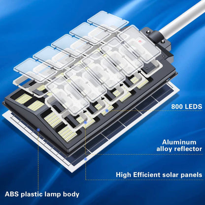 1000W كشاف على الطاقة الشمسية