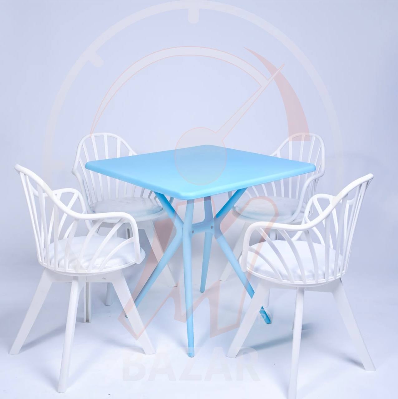Garden Chair Set - Square Table