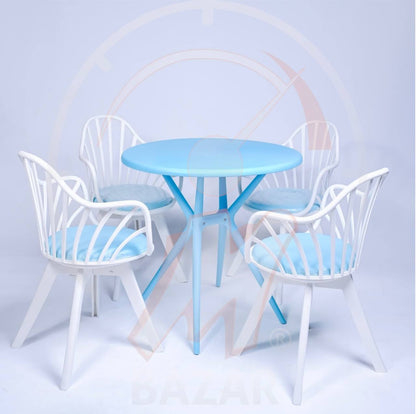 Garden Chair Set -  Circular Table
