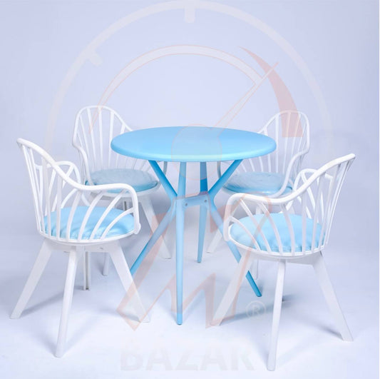 Garden Chair Set -  Circular Table