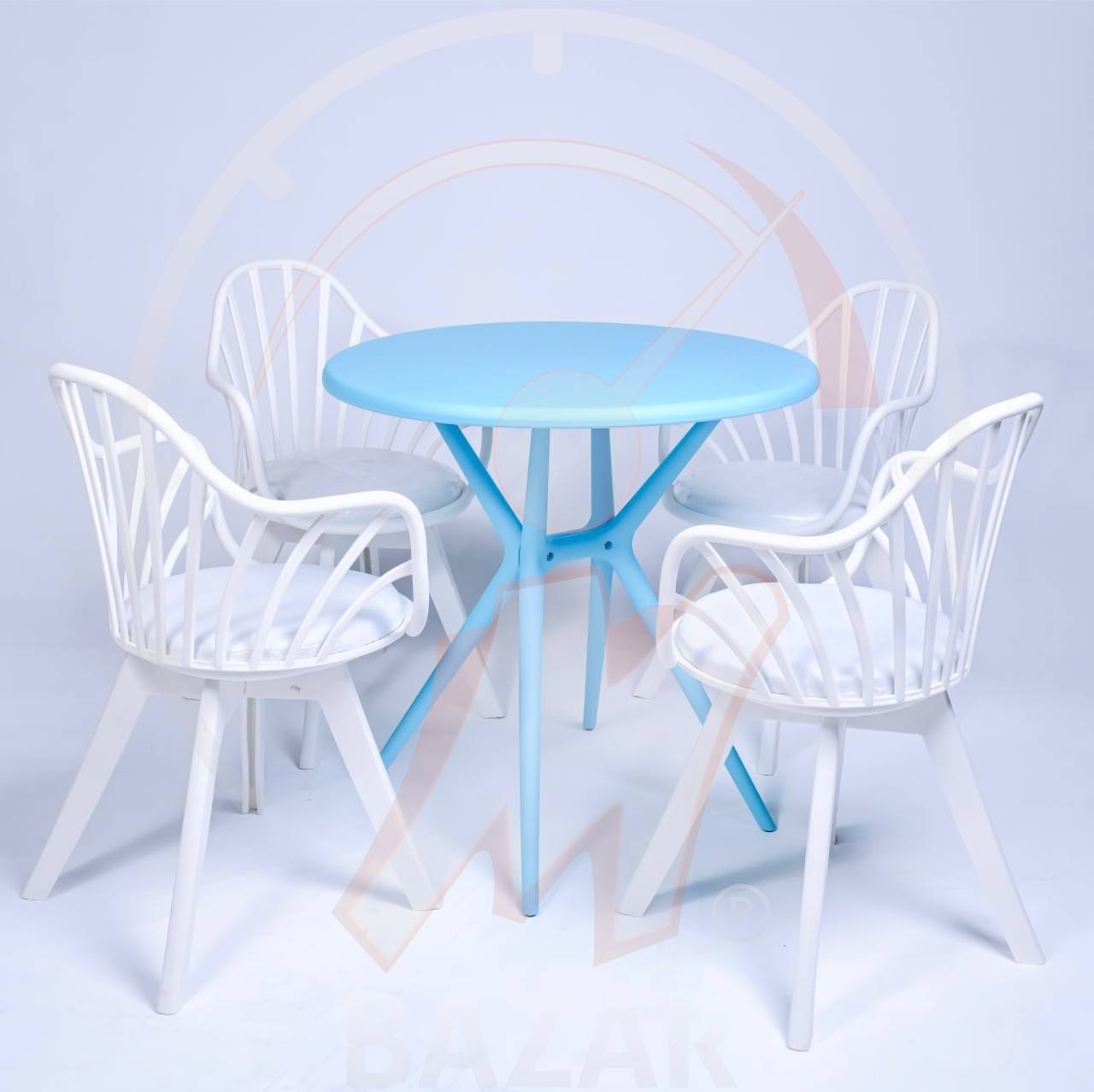 Garden Chair Set -  Circular Table