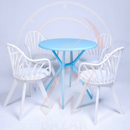 Garden Chair Set -  Circular Table