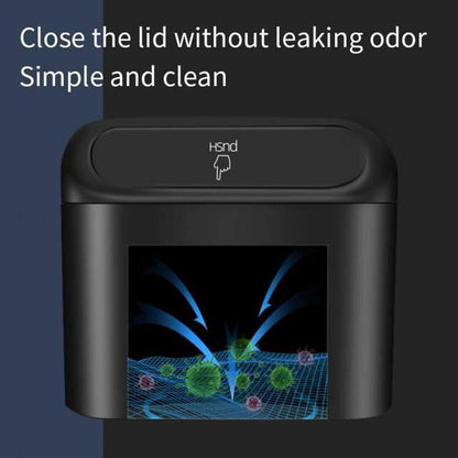 سلة المهملات الصغيرة المعلقة على السيارة