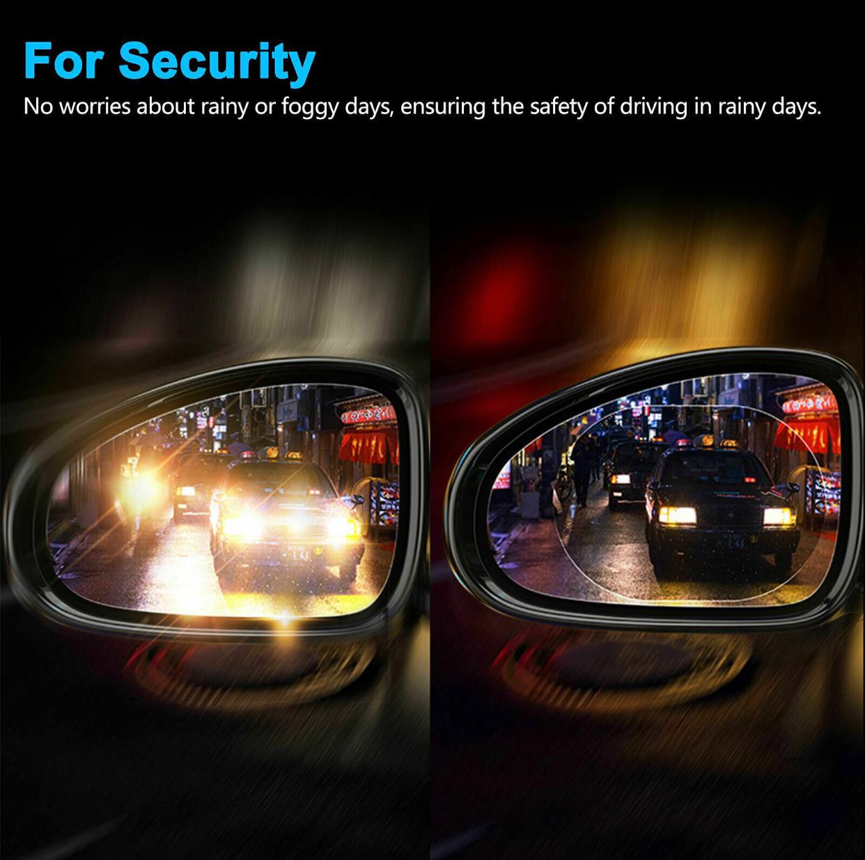 Waterproof Rainproof Car Rearview Protective Mirror Film 