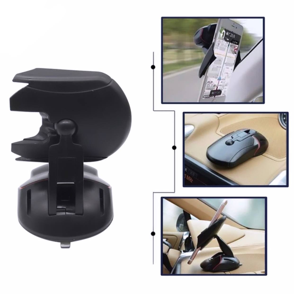 360 Degree Adjustable Car Dashboard Stand Phone Holder