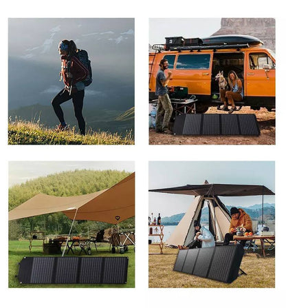 ألواح شاحن بالطاقة الشمسية قابلة للطي 100 واط