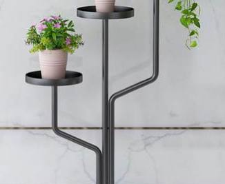 3-Tiered Metal Planter Stand