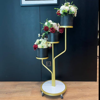 3-Tiered Metal Planter Stand