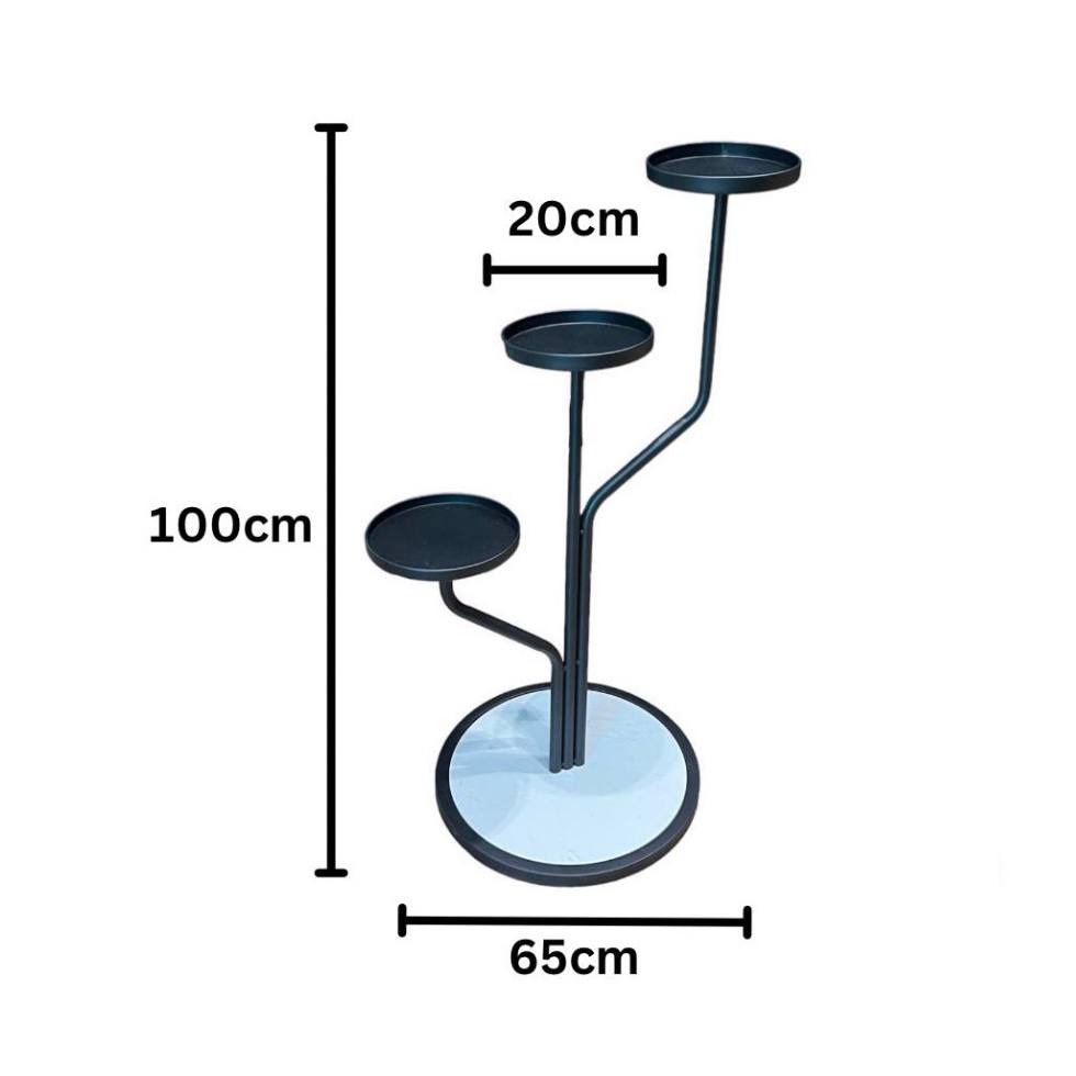 3-Tiered Metal Planter Stand