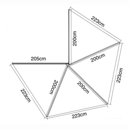 Overland Free Standing 270 Degree Awning