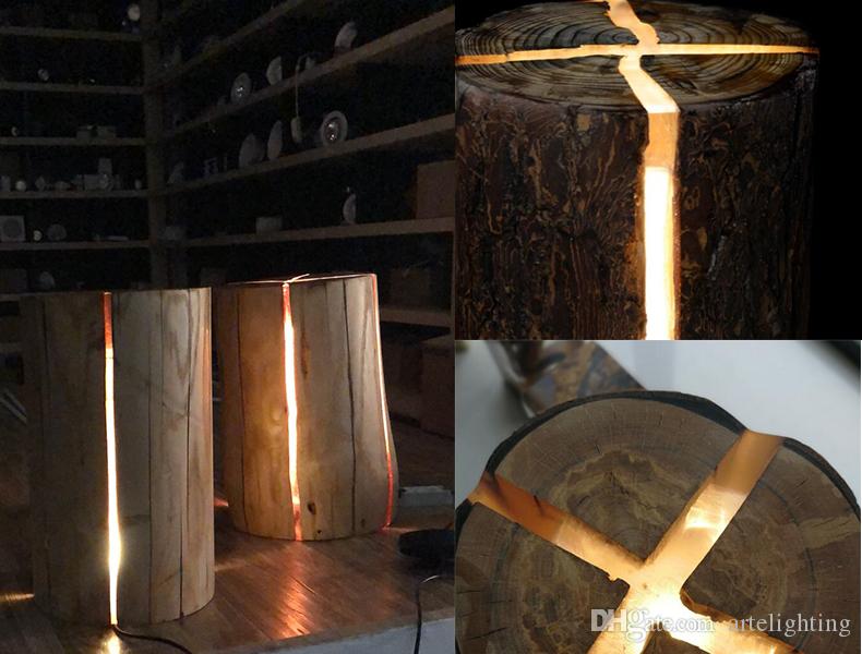 Cracked Led Log Lamp